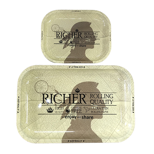 Custom Logo Tinplate Rolling Tray Portable Metal Smoking Accessories for Gift Shop - Product Image 6