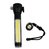 Lampe de poche à lumière LED, 3W, torche alimentée par batterie, stroboscopique rouge magnétique, fort, pour l'extérieur, 120 lumens, torche