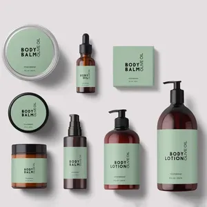 Chất lượng cao tùy chỉnh logo thương hiệu không thấm nước nhãn loạt sản phẩm Chai Nhựa Vinyl Nhãn dán cho mỹ phẩm - Product Image 2