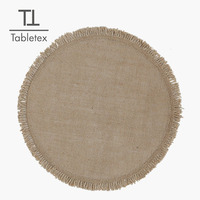 Sous-verre et set de table à pompons de style japonais, écologique, minimaliste, couleur naturelle, 38 cm, moderne et simple, vente en gros transfrontalière