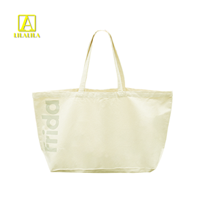 Sac fourre-tout en toile de coton uni, grand format, économique, avec broderie, pour peinture, avec doubles poignées - Product Image 6