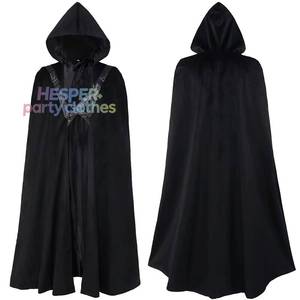 Cape de sorcière/magicien gothique médiévale européenne en velours HP avec capuche pour Halloween, spectacle de scène, costume de cosplay - Product Image 1