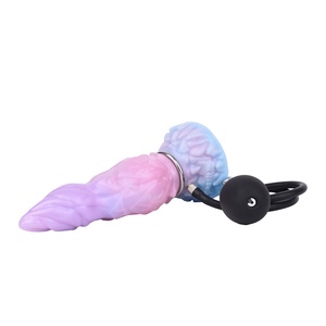 ELKKOST Inflatable Silicone <b>Dildo</b> Expandable Fantasy Penis for Anal or Vaginal Play, Adjustable Size, OEM & Wholesale - Product Image 4