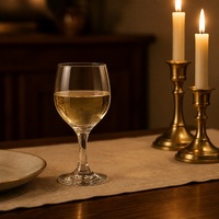 Verre à vin Ruby de 185 ml, coupe ronde, pour dégustation en cave, bistro, restaurant, service de boissons