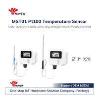 Enregistreur de données de température Bluetooth Ble, capteur de température Pt100, capteurs environnementaux, capteur de température intelligent industriel