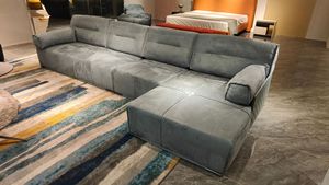 PurelyFeel Italian Minimalist Living Room <strong>Sanded</strong> Cloth <strong>Sofa</strong> Network Red Designer Fabric <strong>Sofa</strong> - Product Image 5