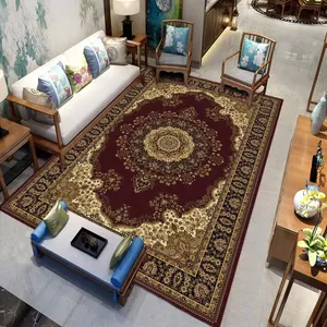 Modern yeni özel tasarım kristal kadife halı çin kaymaz dijital baskı oturma odası geniş alan kilim ve halılar