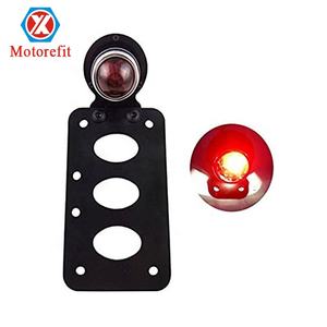 Motorefit de la motocicleta de freno negro corriendo luz trasera lado Vertical de montaje en el <span class=keywords><strong>soporte</strong></span> de la placa de matrícula - Product Image 1