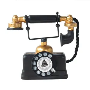 Avrupa vintage reçine telefon mobilya ofis dekoratif sanatlar ve el sanatları masa dekorasyon ve aksesuarları