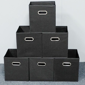 Không Dệt Ngăn Kéo Cube Lưu Trữ Hộp Quần Áo Hộp Lưu Trữ Với Xử Lý Không Có Nắp Có Thể Gập Lại Lưu Trữ Hộp - Product Image 4