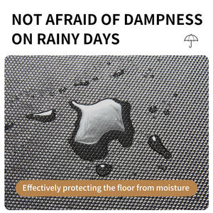 Elastic King Doormat Cat <b>Peeking</b> In Rectangle Outdoor Non-Slip Polyester Fiber Animal Print Spot Clean Mat - Product Image 3