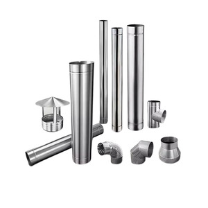 Tuyau de <span class=keywords><strong>cheminée</strong></span> de poêle à bois à double paroi isolé en acier inoxydable avec verrouillage à torsion Pièces de rechange pour <span class=keywords><strong>cheminée</strong></span> de cuisine - Product Image 2