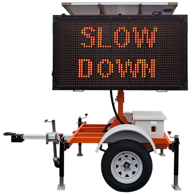 Customized Traffic Road Information Board, Variable Information Sign Board, Mobile Trailer