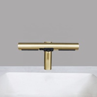 Robinet automatique 2 en 1 HLK, robinet à capteur en acier inoxydable 304 de qualité supérieure avec sèche-mains, robinet sans contact pour lavabo