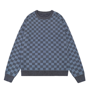 Maglioncino Jacquard maglione lavorato a maglia Casual da <span class=keywords><strong>uomo</strong></span> personalizzato stile autunno maglia a girocollo in cotone - Product Image 4