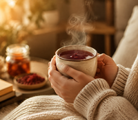 Aurorabloom Vijf Rode Planten Drankje Zwarte Kleefrijst Rode Bonen Jujube Goji Mengsel - Cafeïnevrij Vrouwen Wellness Thee in zakjes