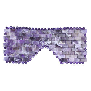 Hongzhuo, nuevo fabricante, máscara de ojo de tigre amarillo para <span class=keywords><strong>dormir</strong></span>, máscara de ojo de forma cuadrada con piedra preciosa para viajes y siesta - Product Image 3