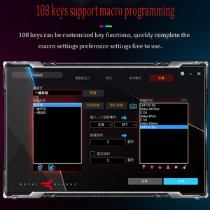 Hot D503 OEM Không Thấm Nước RGB Gamer Hoàng Gia Kludge RK918 Ergonomic Cơ Khí Đầy Đủ Bàn Phím Chơi Game Và Chuột Combo Teclado Klavye - Product Image 5