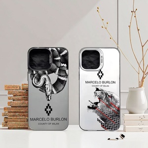 <span class=keywords><strong>Custodia</strong></span> Elegante di Design Marcelo Burlon in PC Rigido per <span class=keywords><strong>iPhone</strong></span> 7 <span class=keywords><strong>8</strong></span> <span class=keywords><strong>Plus</strong></span> XR XS 11 12 13 14 15 Pro Max Cover Shell Holster - Product Image 1