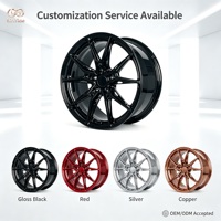 Jantes forgées pour Audi A4 avec rayons fourchus et découpes en forme de fenêtre dans un style moderne et élégant de couleur foncée
