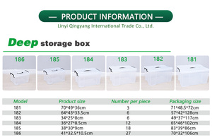 Large Plastic Storage <strong>Box</strong> Clear <strong>Toy</strong> Storage <strong>Box</strong> <strong>with</strong> <strong>Lid</strong> and Transparent Organizer for Kids - Product Image 6