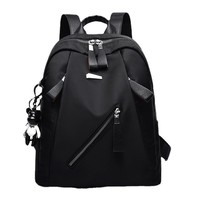 Sac à dos décontracté pour ordinateur portable Fermeture à glissière Nouveau style coréen Doublure en polyester All-Match College School Travel Pratique