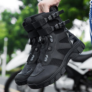 Botas de Motociclismo Todoterreno para Todas las Estaciones, Antideslizantes, Transpirables, con Malla, Botas de Carreras, Equipo de Viaje Unisex - Product Image 1