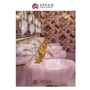 공장 저렴한 가격 자연 핑크 대리석 돌 marmor 로사 핑크 오닉스 보라색 오닉스 슬라브 로얄 핑크 대리석 백라이트 핑크 앰버 오닉스
