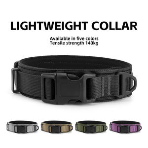 <span class=keywords><strong>Collar</strong></span> Táctico Resistente para Perro YIWU, <span class=keywords><strong>Collar</strong></span> de Nailon Ajustable y Resistente para Cachorros con Hebilla de Liberación Rápida para Perros Medianos y Grandes - Product Image 2