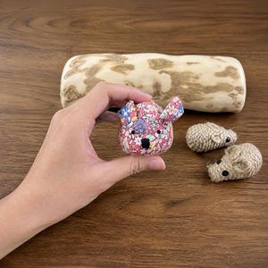 FEDERAL Woven Rope Mouse <b>Cat</b> <b>Toy</b> with Feather Tail, Catnip Filled <b>Chew</b> <b>Toy</b> for Kittens & Indoor <b>Cats</b>, Solo Play, Boredom Relief - Product Image 3