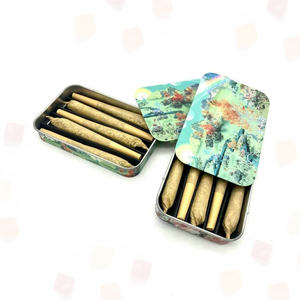 New Air Tight Slide Child Resistant Tin Box with Heat Sealing Blister for Cigarette Packaging