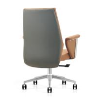 Chaises de bureau exécutives pivotantes modernes confortables de haute qualité en cuir véritable sur mesure