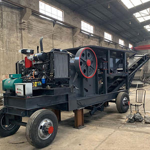 Concasseur à mâchoires mobile compact à moteur diesel avec criblage vibrant pour l'Afrique - Product Image 1