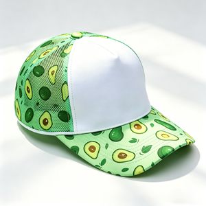 Gorra de Béisbol de 5 Paneles de Poliéster con Logotipo Personalizado, Gorra de Verano Transpirable con Malla de Espuma, Diseño a Cuadros, Sublimación, Gorra Trucker - Product Image 4