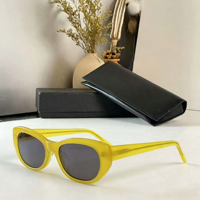 Lunettes de soleil polarisées œil-de-chat vintage européennes, monture intégrale dégradée, protection UV400, style rétro, beige-orange, pour visages carrés