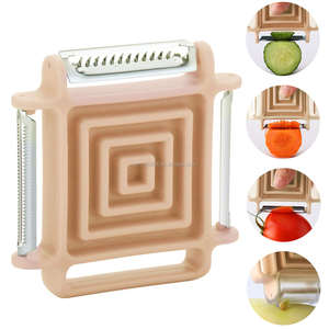 Pelapatate Julienne OEM 3 in 1 pelapatate per pelapatate <span class=keywords><strong>pomodoro</strong></span> carote zucchine con girevole, Julienne, seghettato - Product Image 2