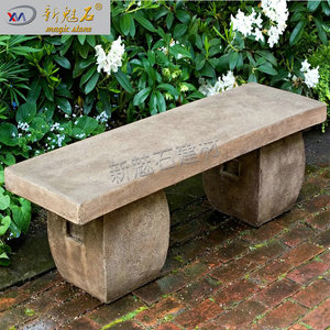 New Magic Stone Outdoor Bench 3Cm Thick Grc Cement Vintage Style <b>Garden</b> Seating - Product Image 1