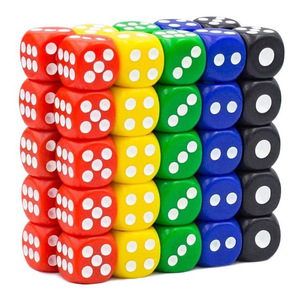 14 #14มม. อะคริลิคกลมมุมสีลูกเต๋าบาร์ KTV โต๊ะเกมอุปกรณ์เสริม6สี1.4ซม. - Product Image 1