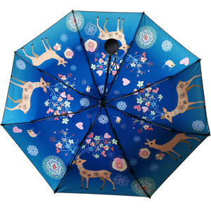 <span class=keywords><strong>Mini</strong></span> parapluie de poche à 5 plis: 19 "Ultra Compact, pluie/soleil à double usage avec revêtement anti-UV - Product Image 1