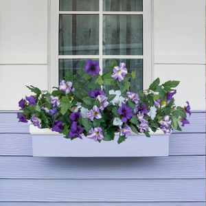 Flores Artificiales de Gloria DE LA Mañana, Cesta Floral Colgante, Plantas, <span class=keywords><strong>Petunias</strong></span> de Seda, Decoración de Balcón, Jardín, Decoración, 1, 2, 2 - Product Image 4