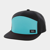 Gorras Personalizadas al por Mayor, Impermeables, con Logotipo Personalizado, 7 Agujeros Cortados con Láser, Gorras Planas de Poliéster, Gorra de Golf Deportiva OEM