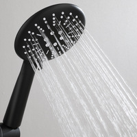 Ensemble de douche noir pour salle de bain, mitigeur de douche