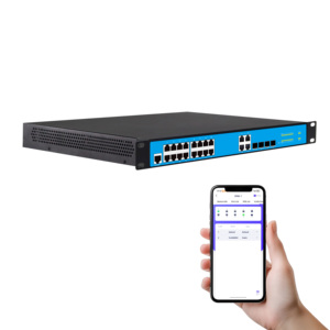 สวิตช์อีเธอร์เน็ต <span class=keywords><strong>24</strong></span> พอร์ต ระดับองค์กร L2+ รองรับการจัดการผ่านคลาวด์ พร้อมพอร์ต <span class=keywords><strong>POE</strong></span> ความเร็ว 10/100/1000Mbps รองรับ SNMP และ QoS ความเร็ว 40Gbps รองรับการควบคุมผ่านเว็บ/แอปพลิเคชันบนมือถือ - Product Image 2