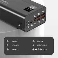 Batería Externa Recargable de 50000mAh con Carga Rápida PD de 20W y Entrada Tipo-C