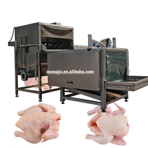 Máquina automática de descarga para escaldado y desplumado de pollos en mataderos con tanque de agua caliente - Product Image 2