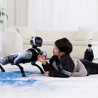 Robot chien bionique quadrupède IA domestique avec interaction vocale et tactile, suivi par caméra 4K, robot compagnon pour animaux de compagnie