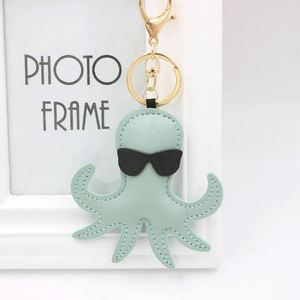 Wholesale Pu Leather Keychain Animal Shape Pretty Colorful Portable Pendant Promotional Gift Concise <b>Bag</b> <b>Charm</b> - Product Image 2