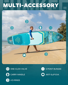 Portable pliable PVC adulte gonflable Stand-Up Paddleboard <span class=keywords><strong>tout</strong></span> autour SUP pour course d'eau pagaie accessoire <span class=keywords><strong>tout</strong></span> <span class=keywords><strong>compris</strong></span> - Product Image 3