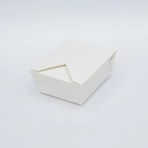 White Card Food Packaging Box Thickened Small White Box Wholesale Disposable Takeaway Fried Chicken Snack Paper Box