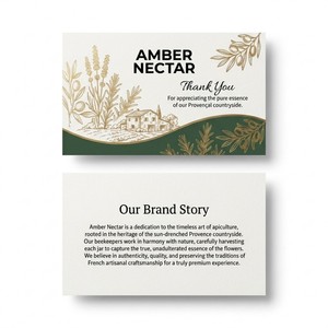Biglietti d'Auguri Personalizzati con Storia del Brand, Premium, Ecologici, Opachi, Bifacciali, con Stampa a Caldo, Inserto in Carta Paesaggina - Product Image 2